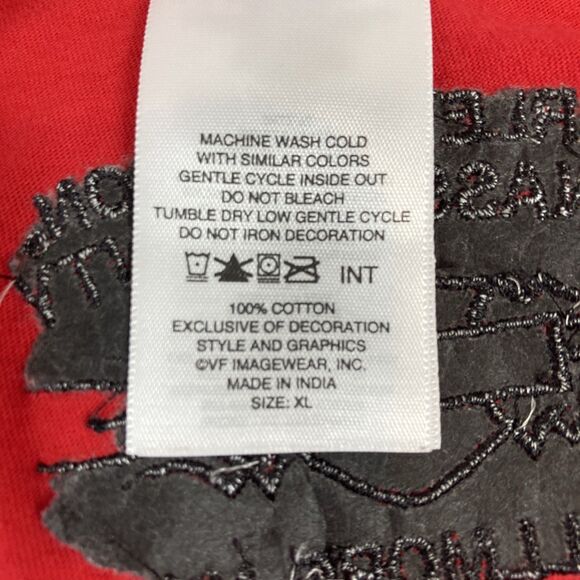 Women's Red Long Sleeve Embroidered Harley-Davidson Top Shirt Sz XL Bellmore NY - Picture 11 of 11